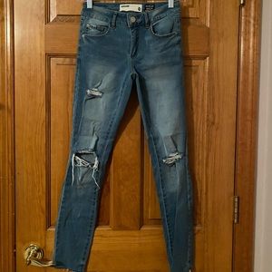 Garage Light Wash Ripped Jeans